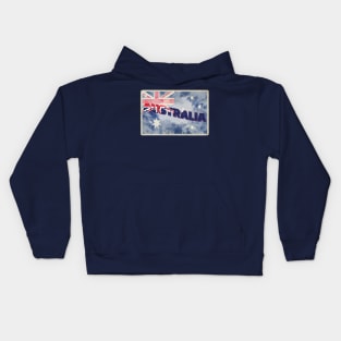 Australia Vintage style retro souvenir Kids Hoodie